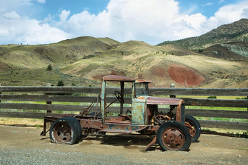 Rusted old car in Cant Ranch, Oregon