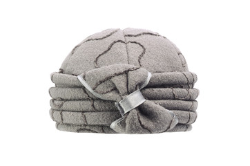 classic female hat isolated on white