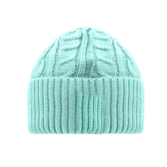 knitted hat isolated on white