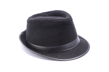 classic black hat isolated on white
