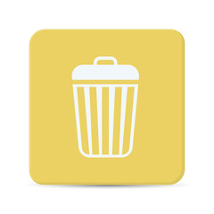 trash flat icon vector
