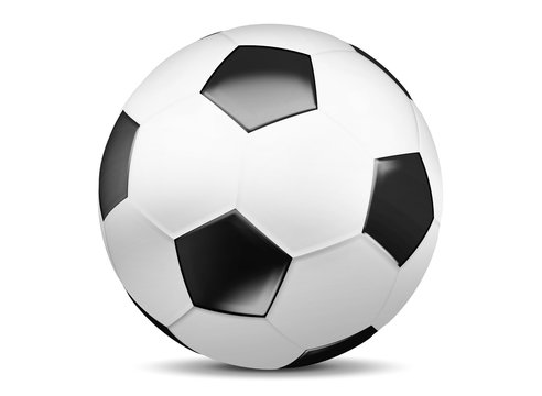 football soccer ball 3d render