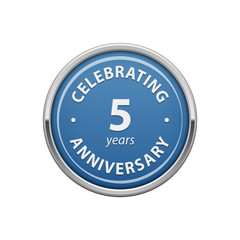 Celebrating anniversary 5 years badge