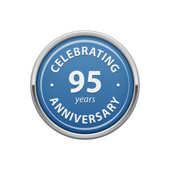 Celebrating anniversary 95 years badge 