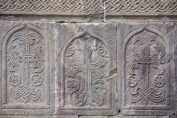 Stone carved cross