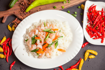 Chinese food, rice