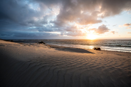 Geraldton, Western Australia. Sunset on the beach