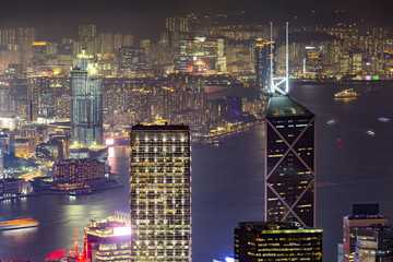 Hong Kong cityscape at night