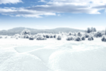 winter background space 