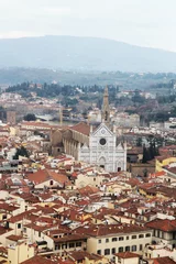 Foto op Canvas Panorama of Florence opening from Campanile Tower  © nastyakamysheva