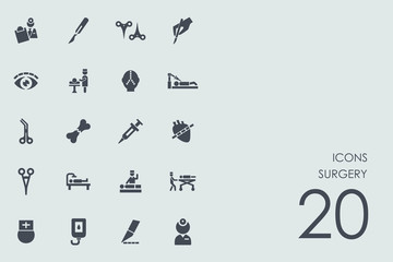 Set of surgery icons