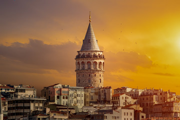 Galata-Turm in Istanbul Türkei