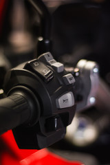 Fototapeta na wymiar Motorcycle control panel switch