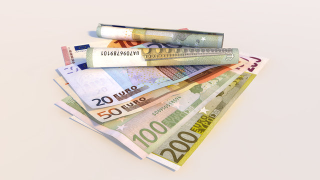 1 Euro Schein Geldschein' Sticker