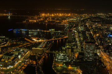 Naklejka premium Night view of Yokohama4