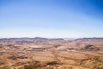 Fototapeta na wymiar Blick über die Negev Wüste 