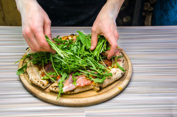 pizza cooking