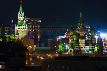 Obraz premium View of the city from a tall building