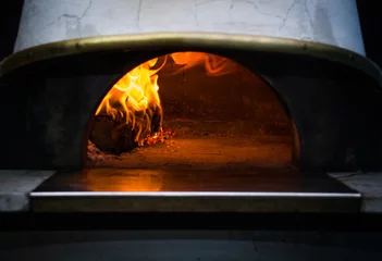 Photo sur Plexiglas Pizzeria four à pizza