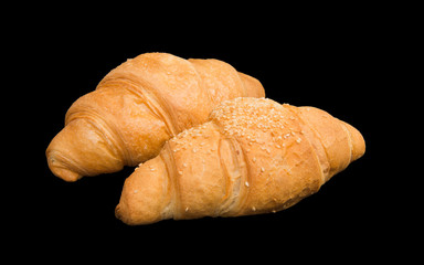 large croissant isolated