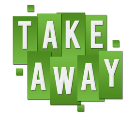 Take Away Green Stripes Square 