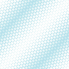 Abstract geometry hipster fashion blue pillow halftone triangle pattern