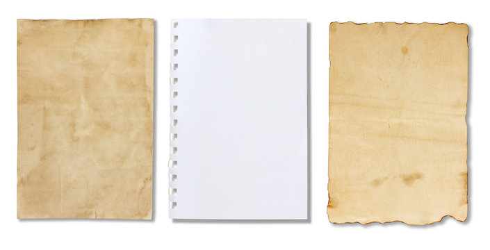 Sheet of Paper on a white background
