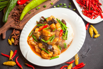 Chinese food, rice