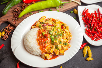 Chinese food, rice