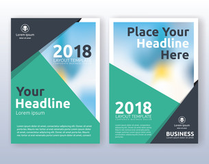 Multipurpose corporate business flyer layout design. Suitable for flyer, brochure, book cover and annual report. Green and black color scheme in A4 size layout template background with bleeds.