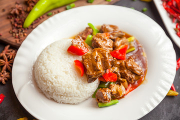 Chinese food, rice