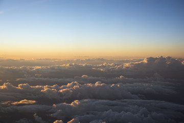 Wolken von oben