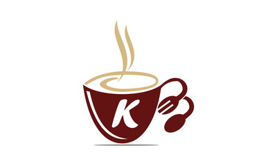 Coffee Cup Restaurant Letter K
