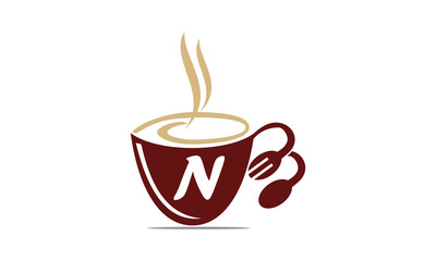 Coffee Cup Restaurant Letter N