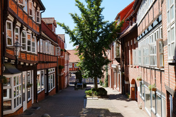 Fototapeta premium Podwórko Hökerstrasse w Stade