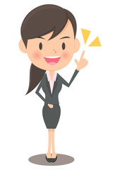 提案する女性会社員