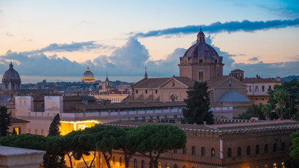 Obraz premium View of Rome from the Vittoriano