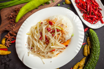 Chinese food, rice