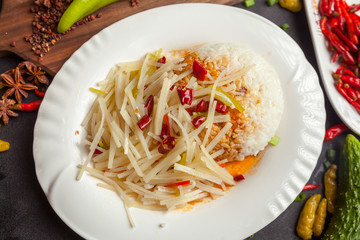 Chinese food, rice