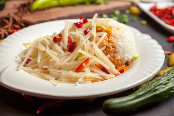 Chinese food, rice