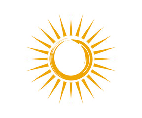 Classic Abstract Sun Icon Logo