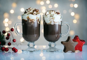 Photo sur Plexiglas Chocolat verres à chocolat chaud
