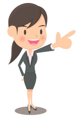 前向きな女性会社員