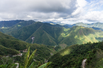 Fototapeta na wymiar Montagnes dans la région de Batad, Banaue, Luzon, Philippines