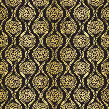 Seamless pattern inspired by antique greek ornament