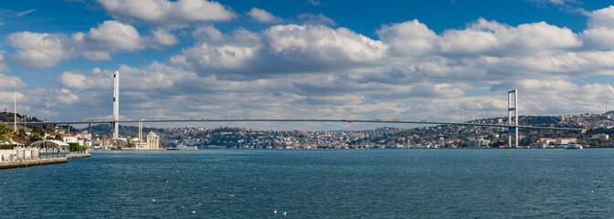 Istanbul Bosphorus Bridge large panorama