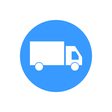 Truck icon vector. Delivery van, service concept. Trendy Flat style for graphic design, Web site, UI. EPS10