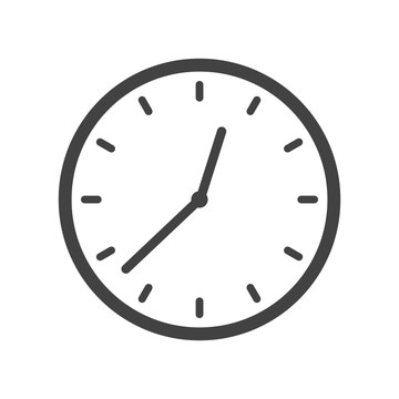 Clock icon vector,