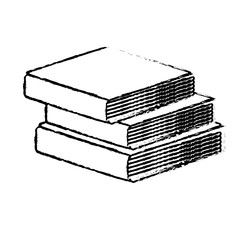 book pile icon image vector illustration design 