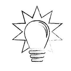regular lightbulb icon image vector illustration design 